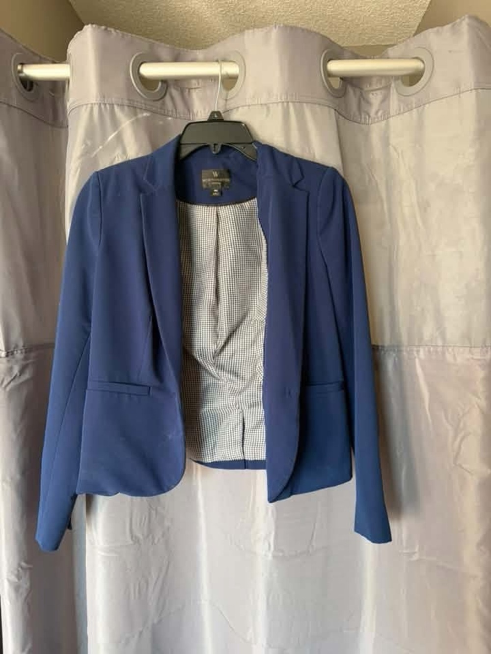 White House Black Market Royal Blue Open-Front Women's Blazer
